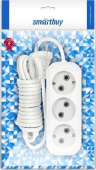 SMARTBUY (SBE-10-3-05-N) 3 гнз х 5,0 м (10А/2.2кВт, ПВС 2х1.0)