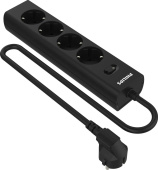 Сетевой фильтр Philips CHP2145BB/51 4роз. 3м черный