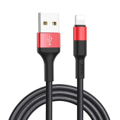 HOCO (6957531080206) X26 USB-8 Pin 2.0A 1.0m черный/красный