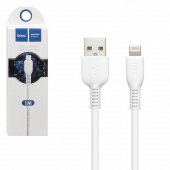 HOCO X20 Дата-кабель USB - Lightning 1М 2.0A круглый белый