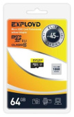 EXPLOYD 64GB microSDXC Class 10 UHS-1 Elite [EX064GCSDXC10UHS-1-ElU1 w]