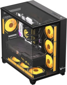 Корпус Formula Crystal Z9 FLOE черный без БП ATX 2xUSB3.0 audio bott PSU