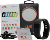 Фитнес-браслет Lime Lime 102 black 1,3" регулируемый черный (Lime 102 black)