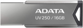 Флеш Диск A-Data 16Gb UV250 AUV250-16G-RBK USB2.0 серебристый