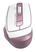 Мышь A4Tech Fstyler FG35 розовый/белый оптическая (2000dpi) беспроводная USB (6but)