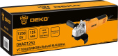 Углошлифовальная машина Deko DKAG1250 1250Вт 12000об/мин рез.шпин.:M14 d=125мм