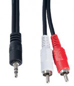 PERFEO J2001 JACK 3.5 мм вилка - 2XRCA вилка 1 м (5)
