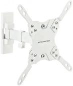 Кронштейн для телевизора Ultramounts UM 864W белый 13"-42" макс.20кг настенный поворотно-выдвижной и наклонный