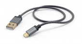 Кабель Hama Metal 00173625 USB (m)-micro USB (m) 1.5м черный