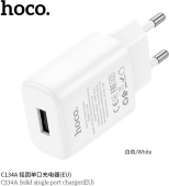 HOCO (6942007621304) C134A 1USB 2.4A , White