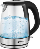 Чайник электрический Vitek VT-1180 1.7л 2200Вт серебристый