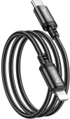 Кабель Hoco X89 Wind iP USB Type-C (m)-Lightning (m) 1м черный