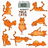 Весы напольные Scarlett SC-BS33E077 макс.180кг белый