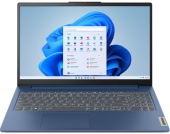 Ноутбук 15.6" Lenovo IdeaPad Slim 3 15IAH8 темно-синий i5-12450H 8Gb/512Gb UHDGr noOS (83ER0033RM)