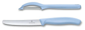 Набор ножей кухон. Victorinox Swiss Classic (6.7116.21L22) компл.:1шт овощеч. голубой карт.коробка