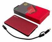 Мобильный аккумулятор GP Portable PowerBank MP05 5000mAh 2.1A 2xUSB красный (MP05MAR)