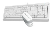 Клавиатура + мышь A4Tech Fstyler F1010 клав:белый/серый мышь:белый/серый USB Multimedia