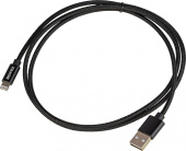 Кабель USB (m)-Lightning (m) 1м черный