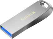 Флеш Диск Sandisk 128Gb Ultra Luxe SDCZ74-128G-G46 USB3.0 серебристый