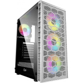 Корпус Powercase Корпус Powercase Mistral Z4С White, Tempered Glass, Mesh, 4x 120mm 5-color LED fan, белый, ATX (CMIZ4CW-L4) (202803)