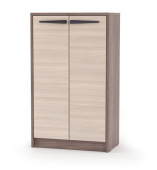 МЕБЕЛЬ-КОМПЛЕКС Оптима Тумба для обуви высокая Шимо темный/Шимо светлый