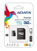 A-DATA MicroSDHC 32GB Class10 UHS-1+адаптер