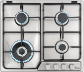 Газовая варочная панель DeLonghi DFI 46 ASDV RUS серебристый
