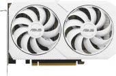Видеокарта Asus PCI-E 4.0 DUAL-RTX3060-O8G-WHITE NVIDIA GeForce RTX 3060 8192Mb 128 GDDR6 1837/15000 HDMIx1 DPx3 HDCP Ret