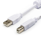 ATCOM (АТ6152) кабель USB 2.0 AM/BM - 0,8 м (для переферии 1 FERITE) (10)