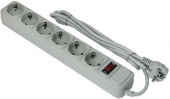 EXEGATE SP-6-1.5G (6 роз/1.5M/евровилка) светло-серый