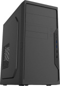 Корпус Foxline FL-733R-FZ450R-U32H-NRPmATX черный без БП Mini Tower mATX