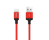 HOCO X14 "Times speed" USB-Type-C 3A 2М красный/черный