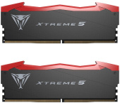 Memory Module PATRIOT Viper Xtreme 5 Gaming DDR5 Общий объём памяти 32Гб Module capacity 16Гб Количество 2 8200 МГц Множитель частоты шины 38 1.45 В RGB черный PVX548G76C36K