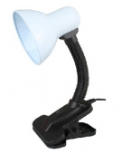 ULTRAFLASH UF-320 C01 белый(Светильник настольный с прищепкой 230В, 60Вт, E27, ЛОН)