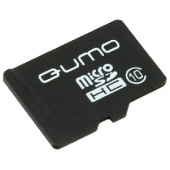 Карта памяти QUMO MICROSDHC 32GB СLASS 10 с адаптером SD, черно-красная картонная упаковка (QM32GMIC