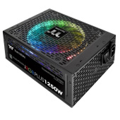 Блок питания 1250W Thermaltake Toughpower iRGB PLUS Titanium /1250W/Fully Modular/Riing Duo/Full Range/Digital/80 Plus Titanium/EU/106% JP CAP/All Fl