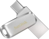 Флеш диск 64Gb Sandisk USB-C SDDDC4-064G-G46 USB3.1 серебристый