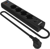 Сетевой фильтр Philips CHP4346BA/51 4роз. 2м черный
