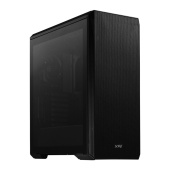 Корпус XPG DEFENDER BLACK [DEFENDER-BKCWW] (Midi-Tower, черный, TG, 120mm fan*3)