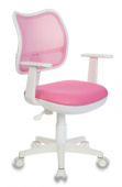 Кресло детское Бюрократ CH-W797/PK/TW-13A розовый (664135)