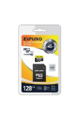 EXPLOYD MicroSDXC 128GB Class10 + адаптер SD (45MB/s)