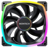 Вентилятор Montech AX140 ARGB 140х140x25 черный 4-pin 27.9дБ (AX140 PWM BLACK) Ret