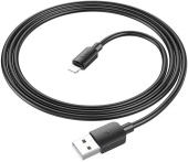 Кабель Hoco X96 Hyper iP USB (m)-Lightning (m) 1м черный