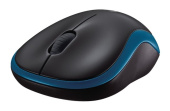 Мышь Logitech M185 синий оптическая (1000dpi) беспроводная USB1.1 для ноутбука (2but)