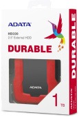 Жесткий диск A-Data USB 3.0 1Tb AHD330-1TU31-CRD HD330 DashDrive Durable 2.5" красный