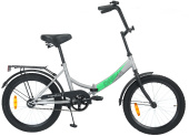 Велосипед Digma Compact городской (подростк.) складной рам.:14" кол.:20" серый 12.6кг (COMPACT-20/14-ST-R-GY)