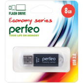 PERFEO USB 8GB E01 BLACK ECONOMY SERIES