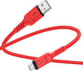 HOCO (6931474794093) X59m 2мUSB 2.4A microUSB красный - 2,0m