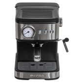 Кофеварка рожковая Supra CMS-1520 1100Вт серебристый/черный