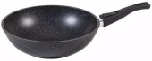 МЕЧТА 078802 Гранит black WOK 28 см съемная ручка